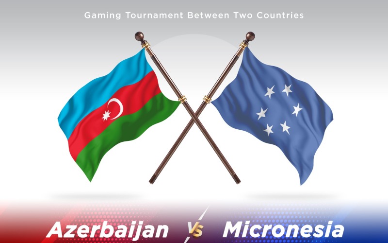 Azerbaigian contro Micronesia Two Flags