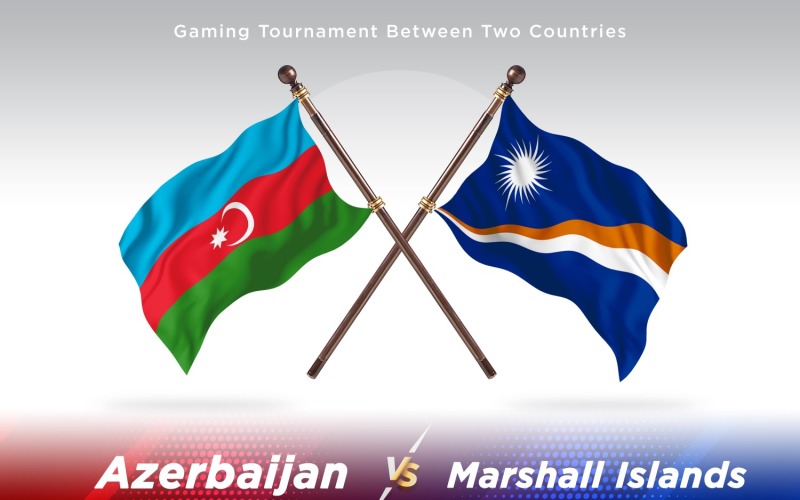 Ázerbájdžán versus maršálské ostrovy Dvě vlajky