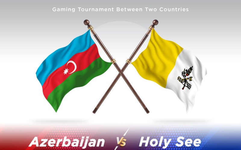 Azerbajdzjan kontra heliga se två flaggor