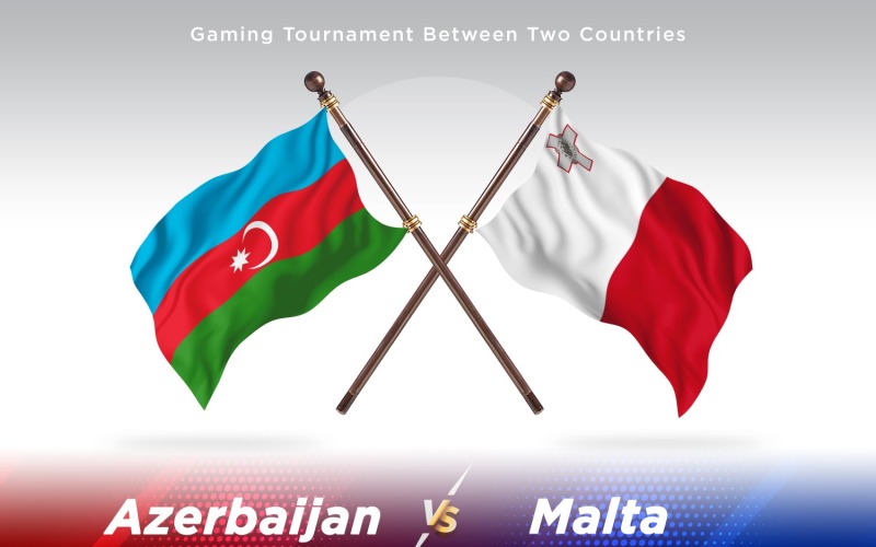Azerbajdzsán kontra Málta két zászló
