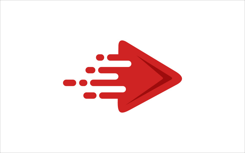lire le modèle de symbole de logo de vecteur de mouvement vidéo