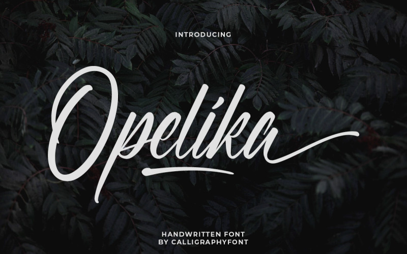 Opelika Atemberaubende Kalligraphie-Schriftart