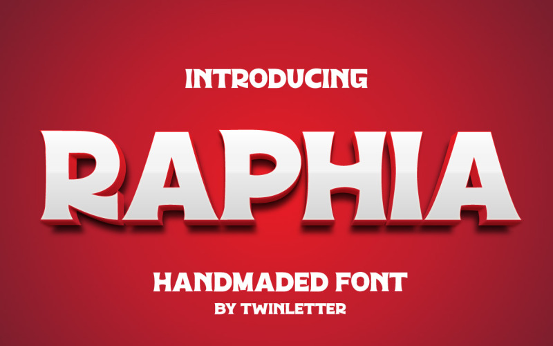 Raphia speciaal display-lettertype