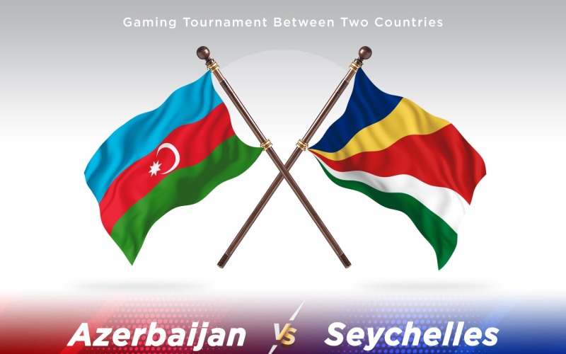 Azerbaijão contra Seychelles Two Flags