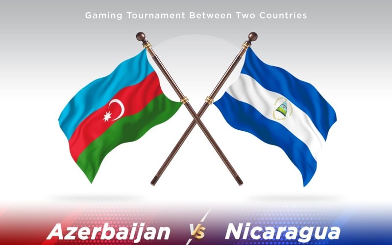 Азербайджан против Никарагуа Два флага