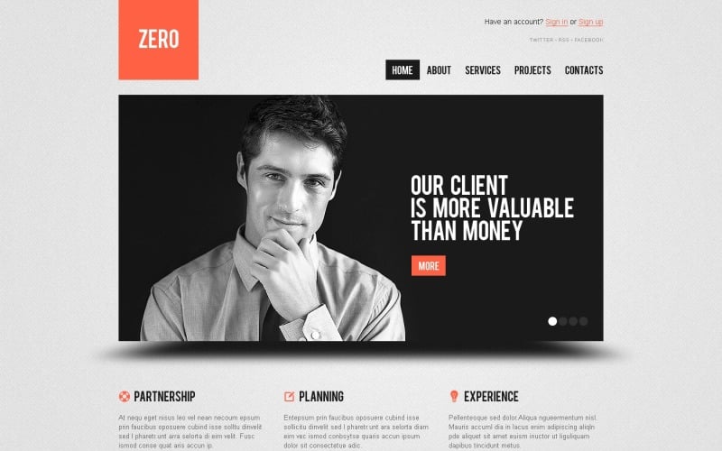 Tema e modelo de site para WordPress de empresa de investimento gratuito