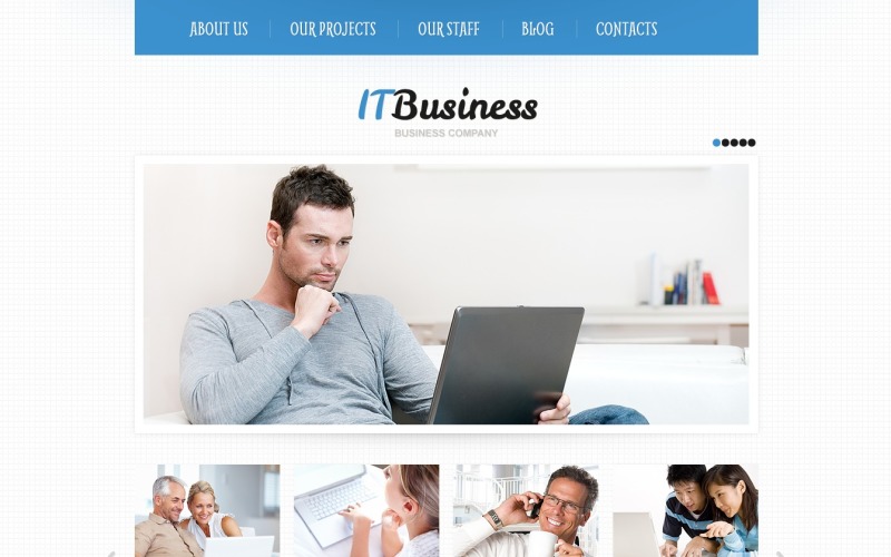 Tema e modelo de site para WordPress de tecnologias de informação grátis