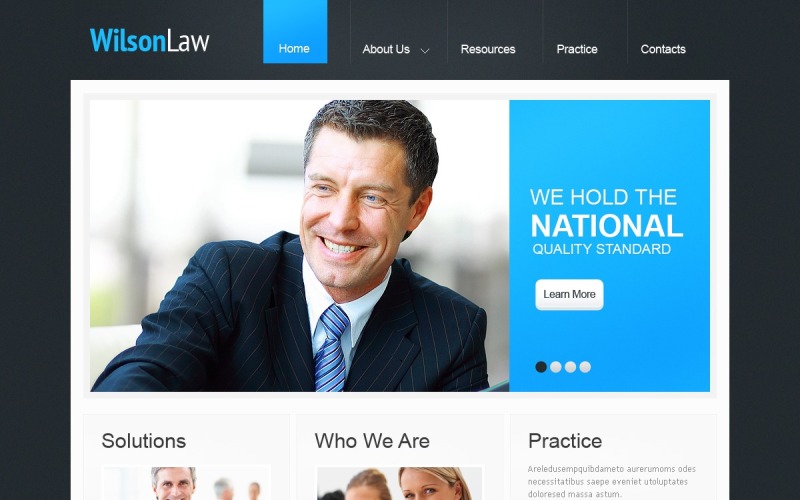 Безкоштовна тема для WordPress з портфоліо адвокатів