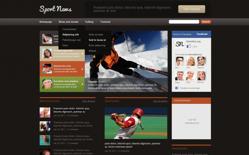 Conception WordPress du portail d'actualités gratuit