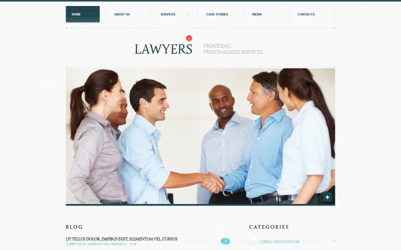 Free Law Office WordPress Website Layout & Template