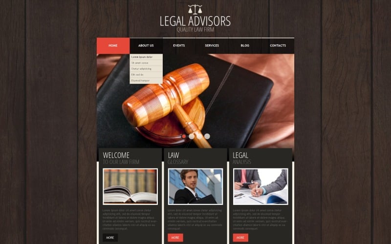 Free WordPress Theme for Legal Advisor