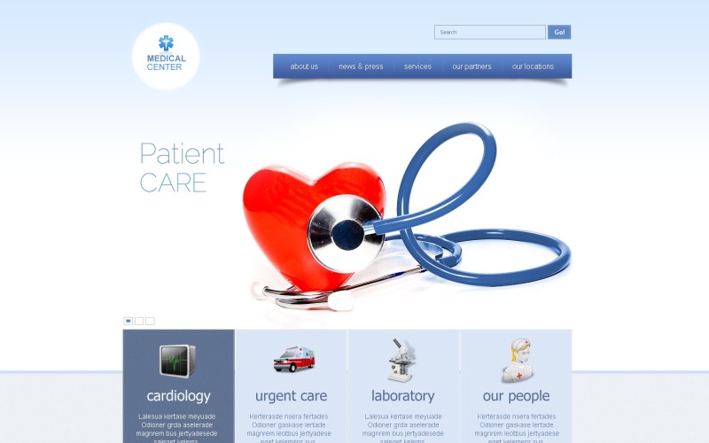 Gratis medicinsk WordPress -mall