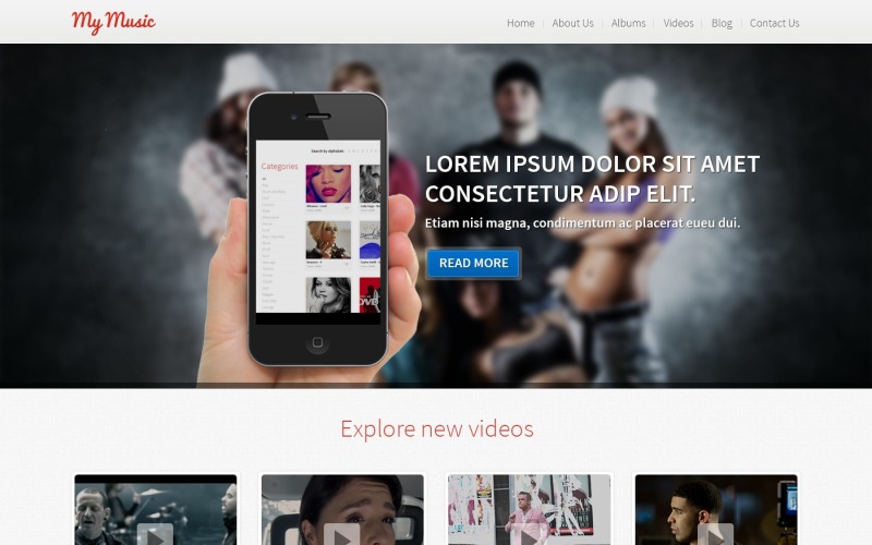 Gratis Responsive Music WordPress Theme