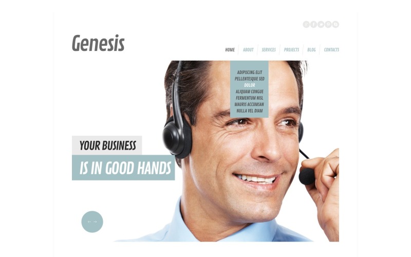 Gratis responsive WordPress-thema voor beheermaatschappij