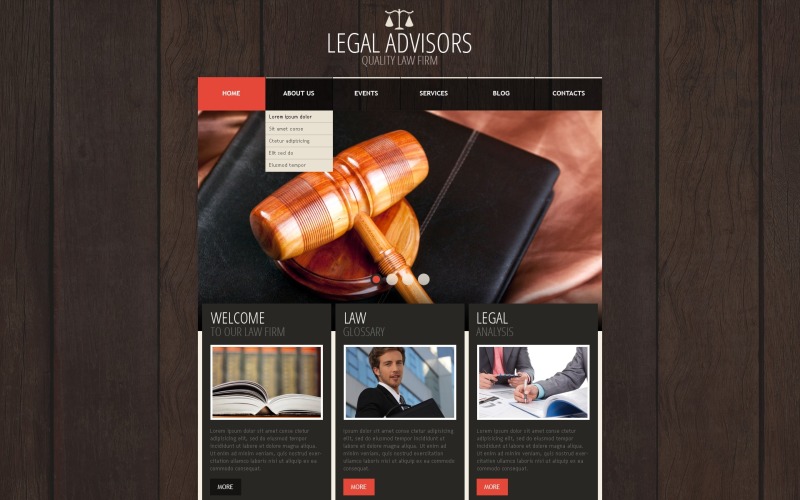 Gratis WordPress-thema voor juridisch adviseur