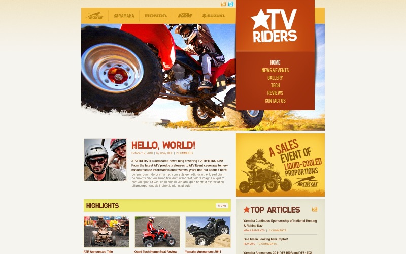 Kostenloses Motorsport-Theme für WordPress
