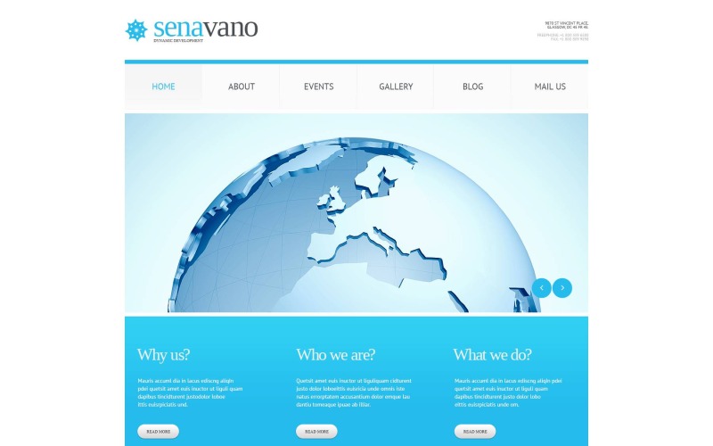 Modello gratuito per servizi di marketing per WordPress