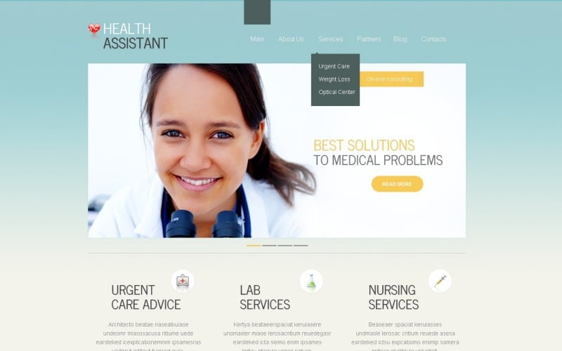 Thème WordPress gratuit pour centre médical