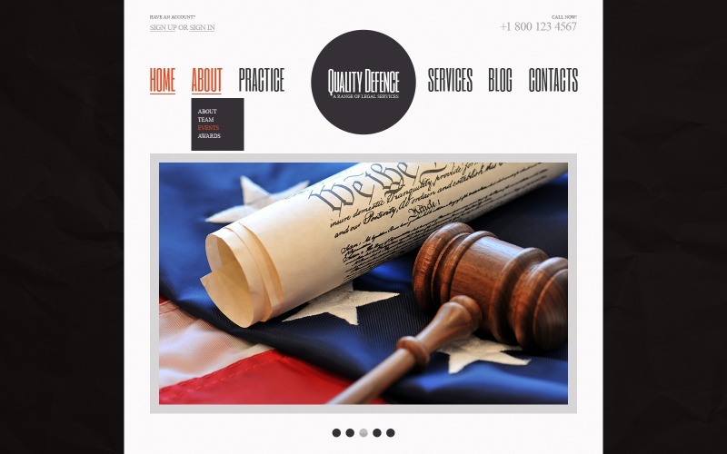 Thème WordPress gratuit pour les cabinets d'avocats