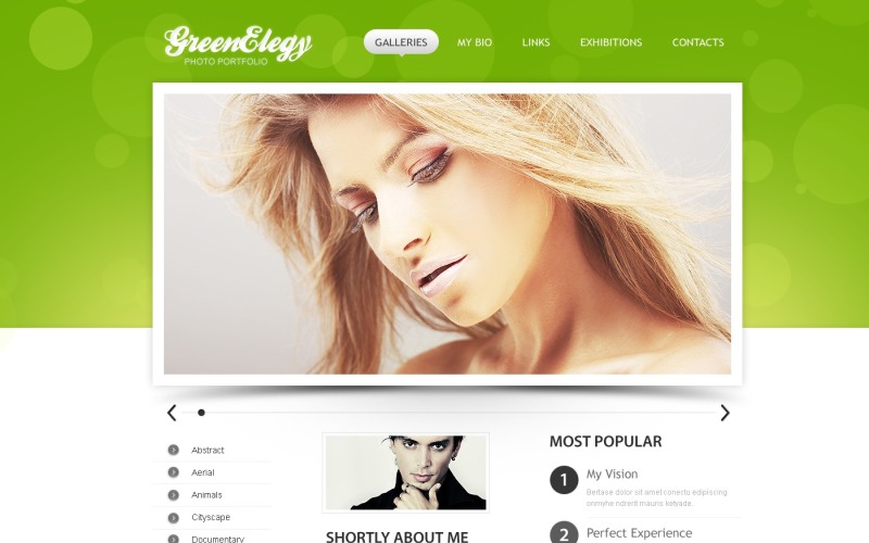 Darmowy projekt WordPress dla portfolio fotografa