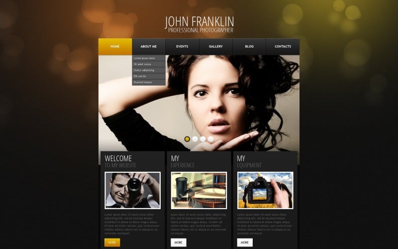 Free Photographer Portfolio WordPress Theme - John Franklin