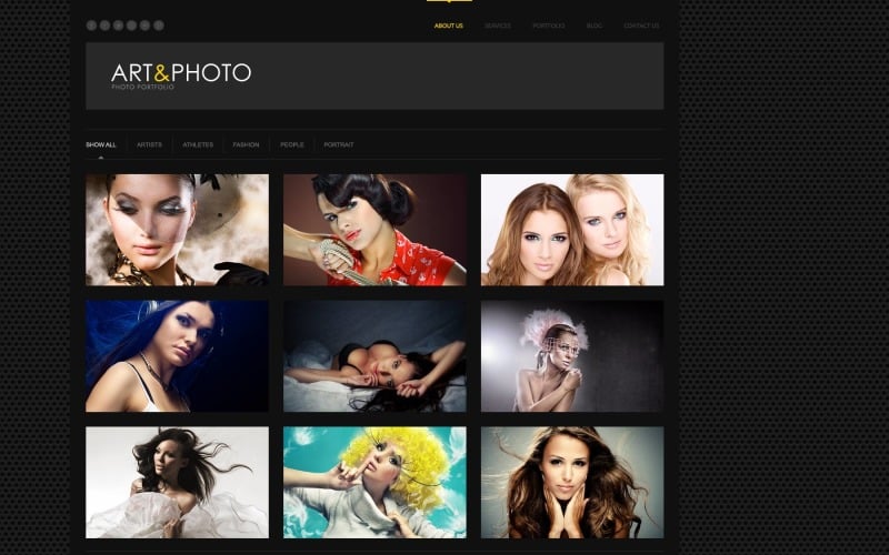 Gratis responsivt WordPress -tema för fotografportfölj
