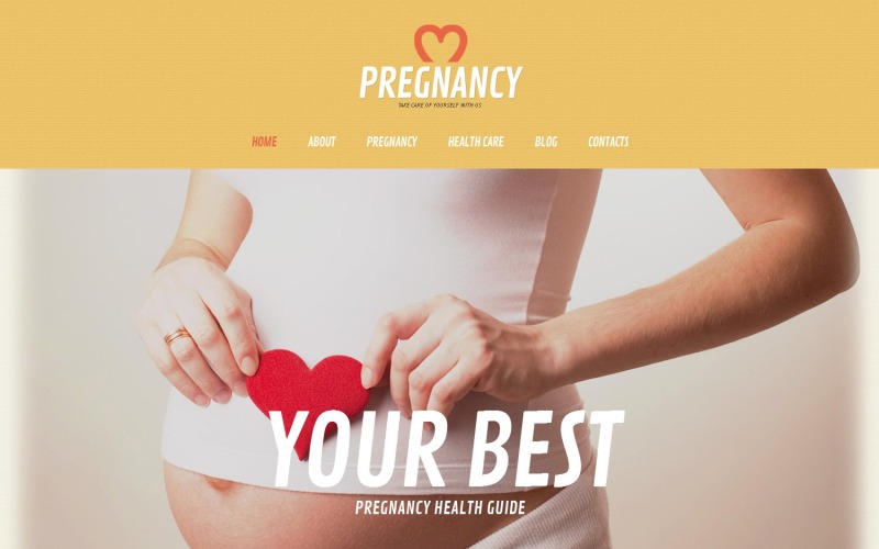 Modello WordPress gratuito per il sito Web sulla gravidanza