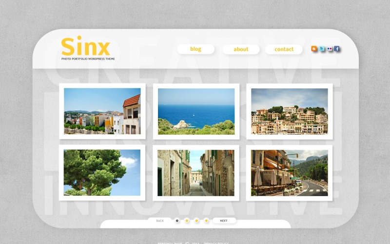 Tema moderno gratuito de WordPress para portafolio de fotógrafos