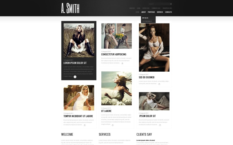 Tema WordPress grátis para portfólio pessoal de fotógrafo
