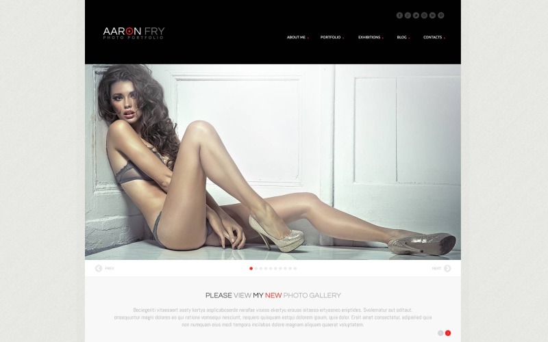 Thème WordPress pour portfolio de photographe gratuit
