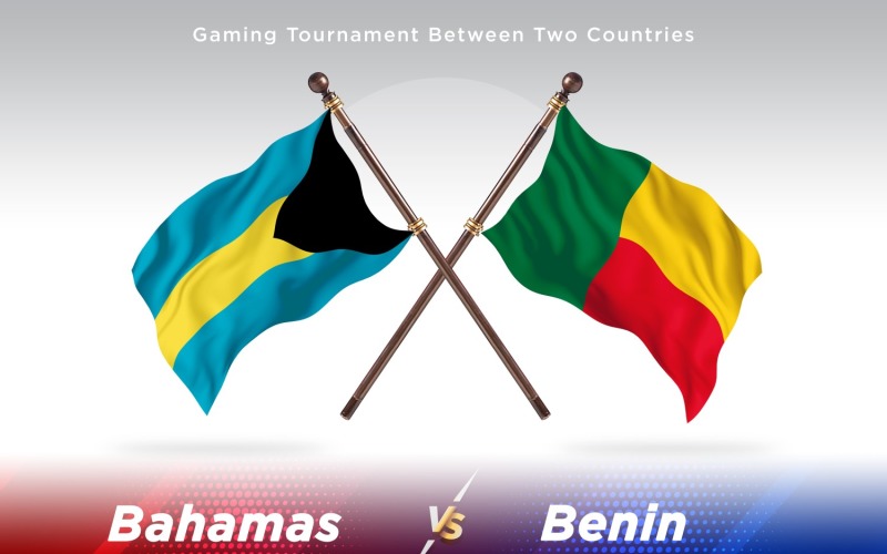 Bahamas contra Benin Two Flags