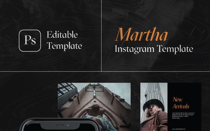 Шаблон для социальных сетей Martha Instagram