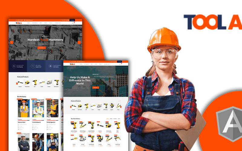 Toola - Hoekige sjabloon voor engineering en gereedschapswinkel