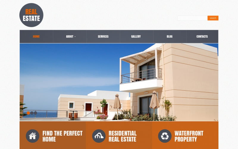 Diseño de WordPress gratuito para agencia inmobiliaria receptiva