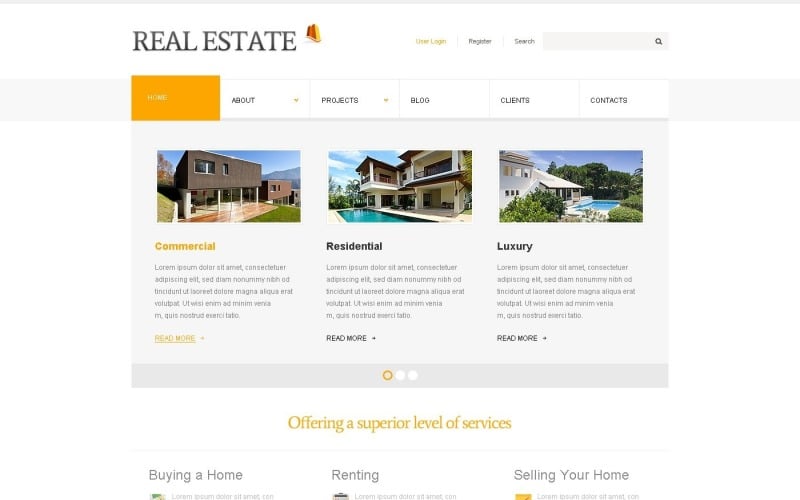 Free Trendy WordPress Theme Real Estate Agency