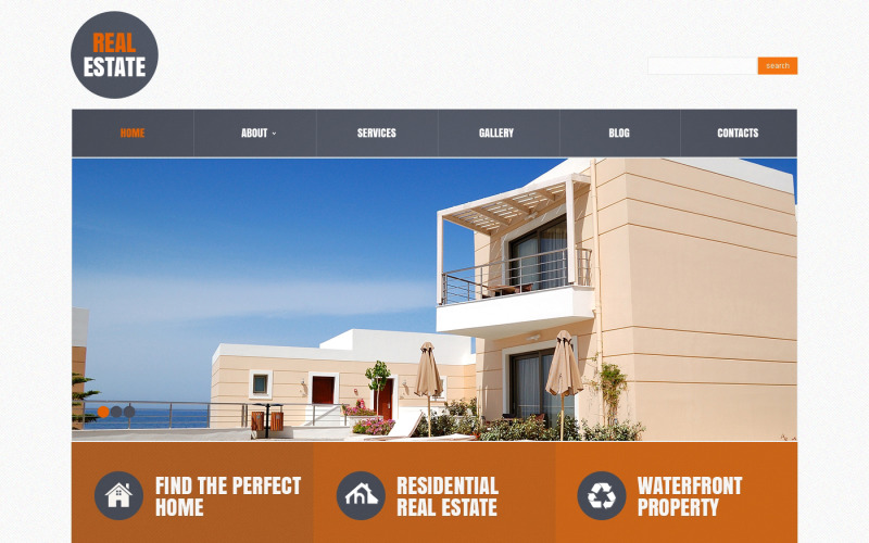 Ingyenes reszponzív ingatlaniroda WordPress Design