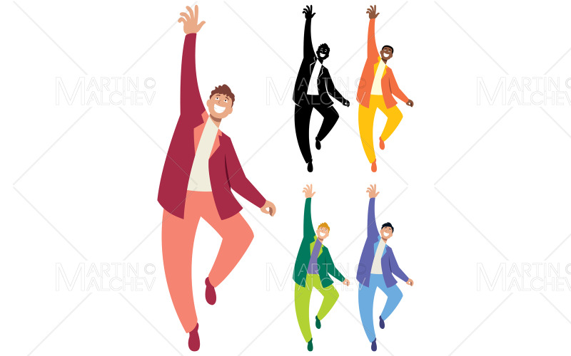 Людина досягаючи Векторні ілюстрації