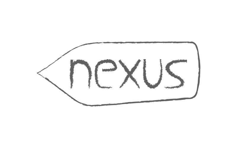 Modelo de tipografia de logotipo Nexus