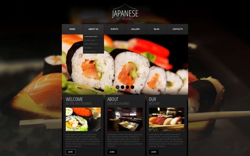 Plantilla WordPress gratuita para restaurante de mariscos