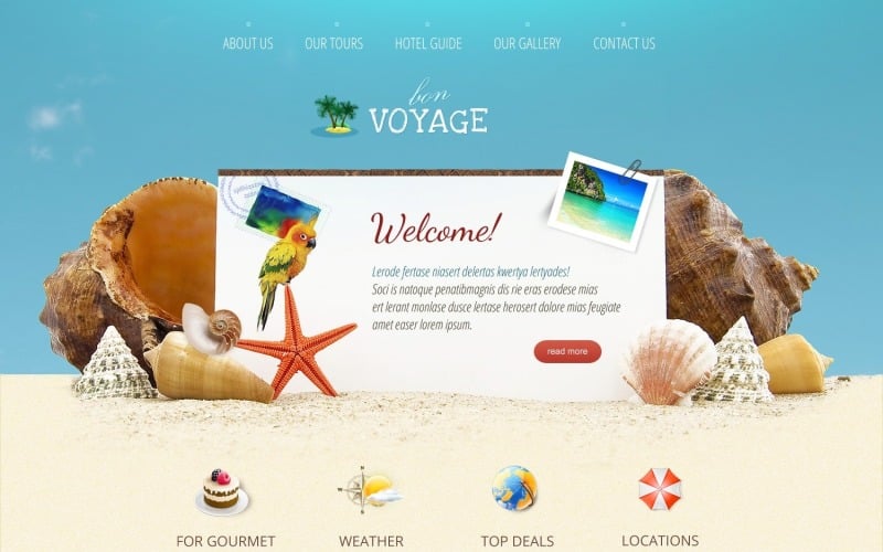 Darmowy motyw WordPress Magnificent Travel Agency