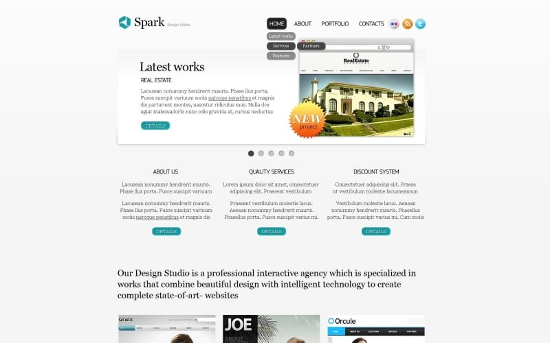 Free Light Web Design WordPress Theme