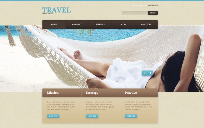 Free WordPress Design for Travel Guide