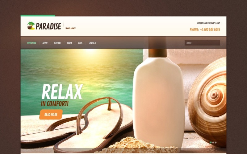 Gratis responsive WordPress-thema voor de website van reisbureaus