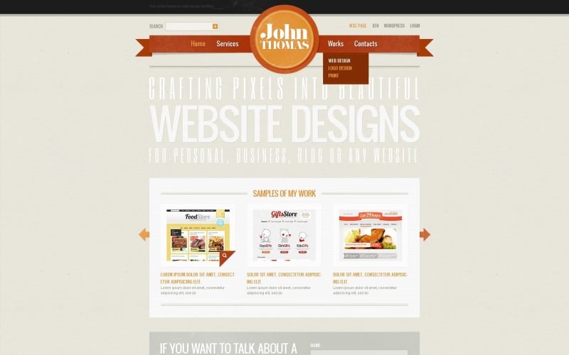 Ingyenes Light Web Design sablon a WordPress számára