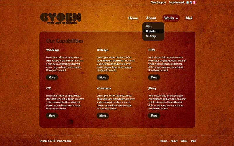 Ingyenes Orange Web Design WordPress téma