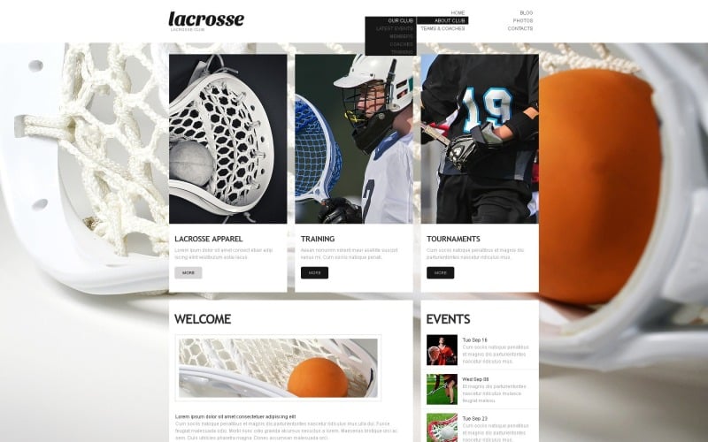 Tema WordPress gratuito per lo sport minimalista