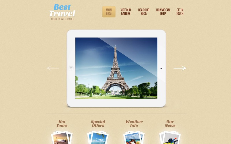 Tema WordPress gratuito y receptivo para el sitio web de la guía de viajes