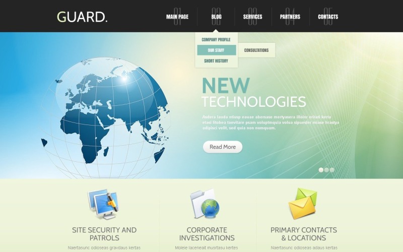 Thème WordPress gratuit de sécurité légère