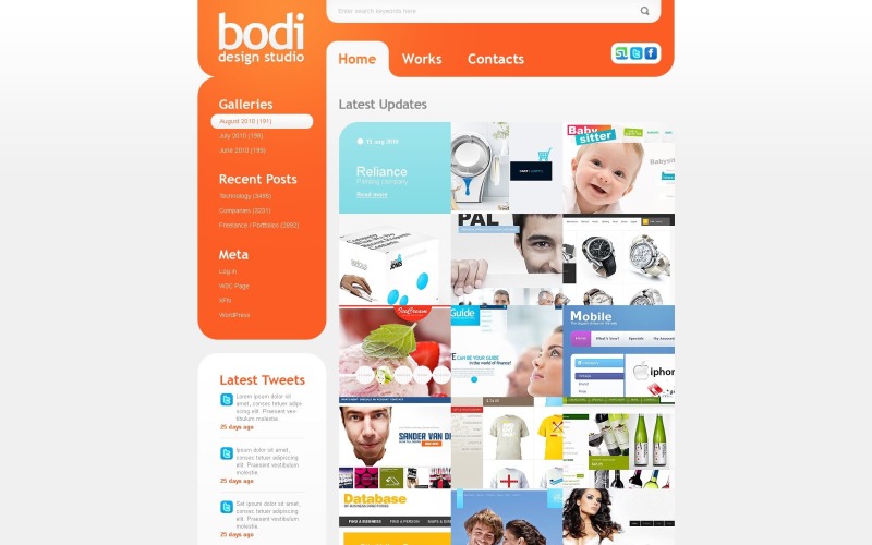 Zdarma web design WordPress design
