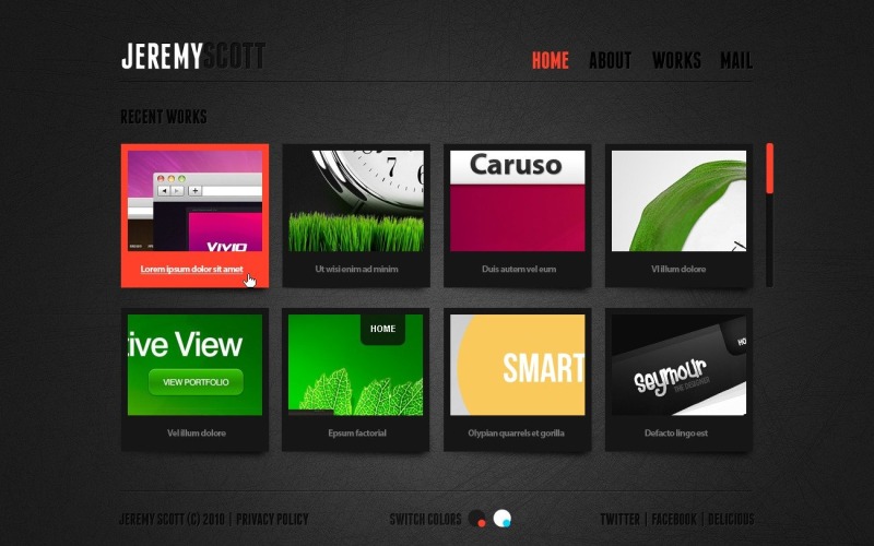 Zdarma WordPress téma pro Web Design - Jeremy